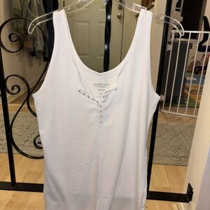 Torrid Super Soft White Tank Top